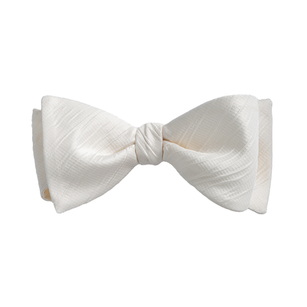 Carlo Franco Tone On Tone Ripple Stripe In Cream Bow