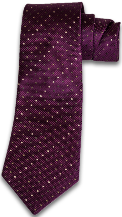 Adrano - Dark Plum Wine Silk with Bronze and Olive Neat