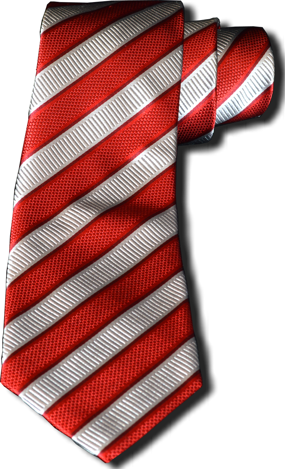 Belpasso - Red and Silver Mogador Silk Stripe