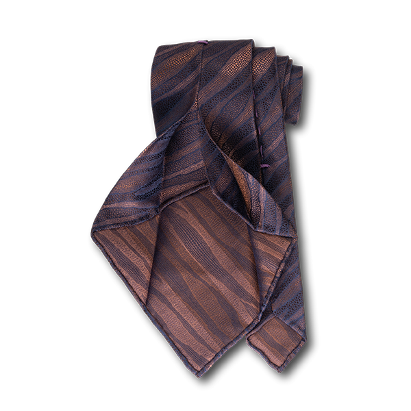Carlo Franco Layers Of Nature - Browns Unlined Seven Fold Tie