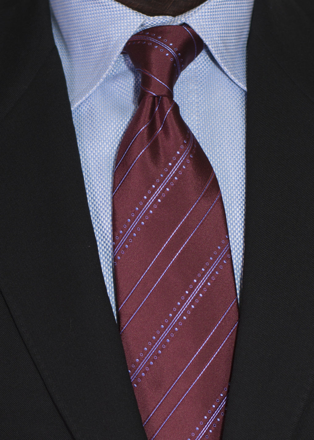 Siracusa - Wine and Light Blue Silk