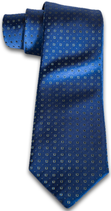 Licata - Light Dusty Blue Silk Neat Pattern