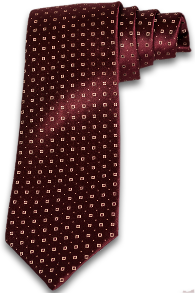 Licata - Russet Satin Silk with Gold Neat Pattern