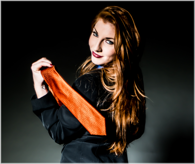 Ragusa - Burnt Orange on Burnt Orange Dotted Satin Silk