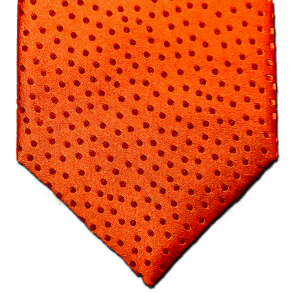 Ragusa - Burnt Orange on Burnt Orange Dotted Satin Silk