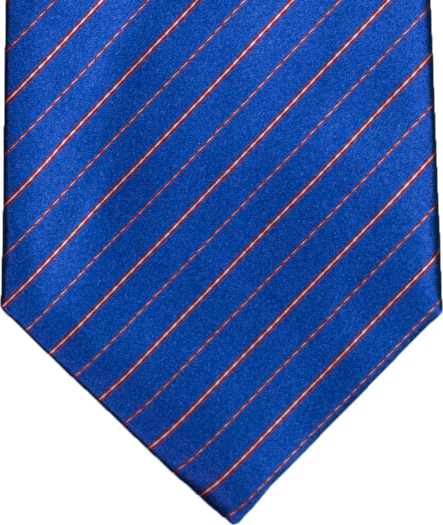 Sortino - Royal Blue with Red and White Silk Bow Tie