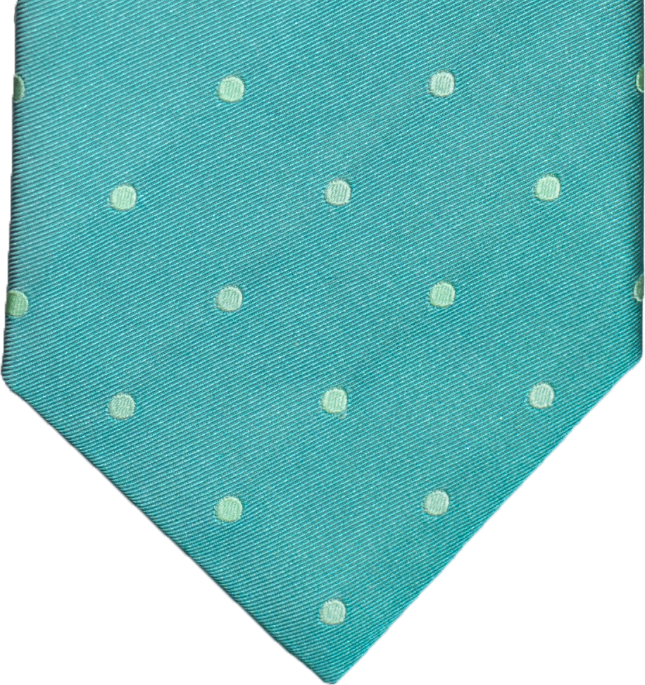 Oliveri - Kelly Green and Lime Dotted Satin Silk Bow Tie