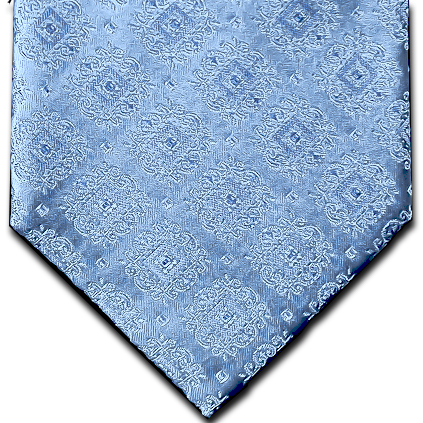Vittoria - Light Blue Silk Medallion