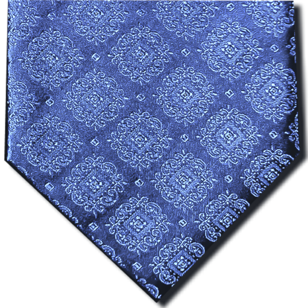 Vittoria - Medium Blue Silk Medallion