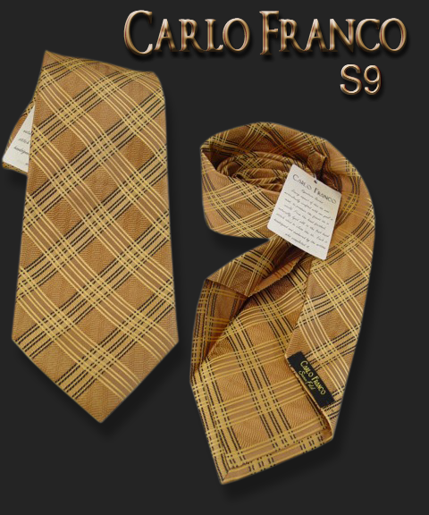 Gold w/ black plaid
